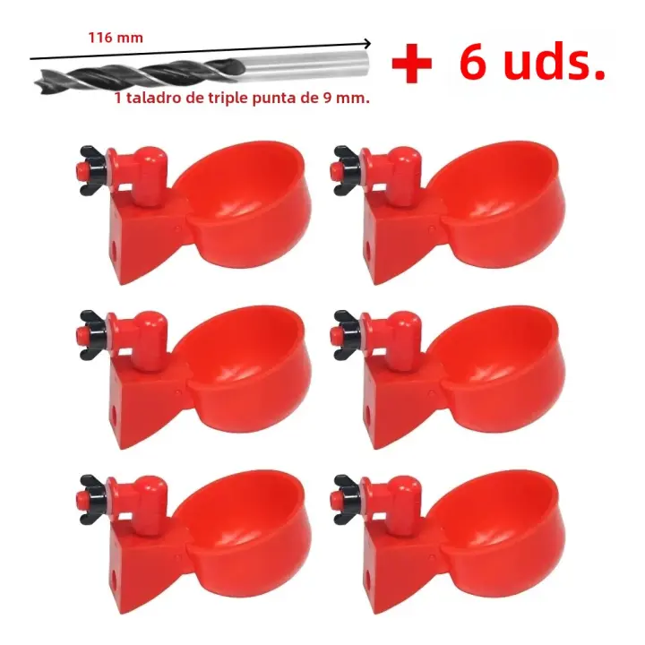 6-36pcs Dispensador Automático De Agua Para Pollos Bebedero De Pájaros Granja Suministros Para Aves Como Pollo Pato Ganso - 1