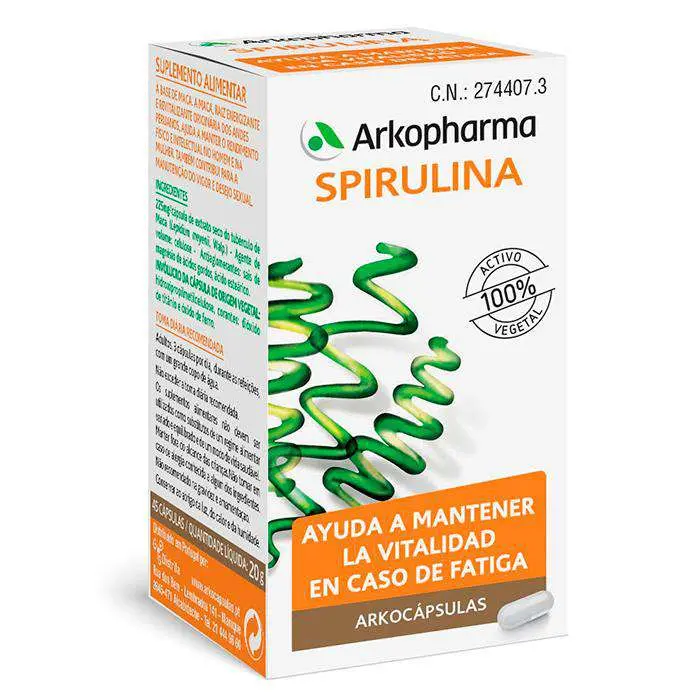Arkocápsulas Spirulina 48 Cápsulas - 1