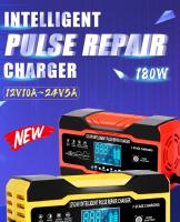 Cargador De Batería Para Coche EAFC 180W 10A Inteligente Y Rápido 12V -24V Reparación Por Pulso Para AGM GEL Células De Plomo Ácido - details 0
