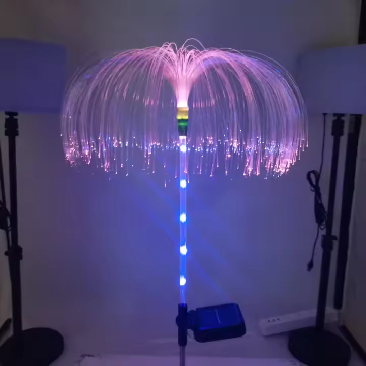 Luz De Jardín Solar De Medusa Colorida Y Gradiente Cadena De Luz Simulación De Fuegos Artificiales Para Paisaje Exterior - 1