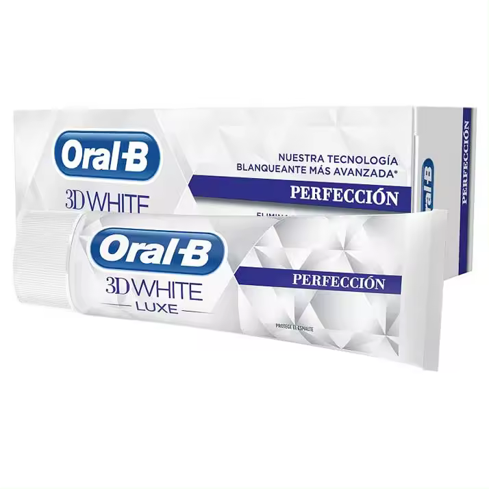 Oral B Pasta de Dientes Oral-B 3D White Luxe Perfección 75 Ml - Blanqueamiento Dental - 1