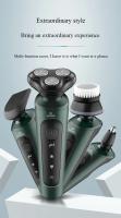 Afeitadora Eléctrica Para Hombres Impermeable Recargable Triple Cuchilla Con Trimmer De Rotación Afeitado Seco Y Humedo - details 0