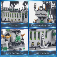 Bloques De Construcción Creativos Del Pirata Caribeño El Dutchman Flotante 1573 Piezas Juguete De Mini Bloques Para Niños Regalo Ideal Para Edad 6-12 Años - details 1