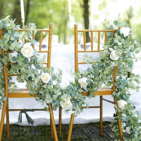 Vine Artificial De Eucalipto 180 Cm Flores De Rosa Gypsophila Para Decoración De Bodas Fiestas Navidad Guirnalda De Mesa - details 2