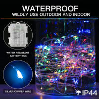 Luces De Fairy LED De 5M/10M/20M Con Control Remoto Y Batería USB Lámparas De Cobre Para Decoración De Fiestas Y Bodas - details 5