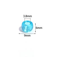 200pcs De Cuentas De Cerámica Coloridas 6x9mm Para Crear Pulseras Y Collares DIY Accesorios Para Manualidades Y Pelucas Para Niñas - details 0