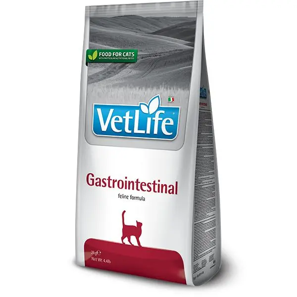 FARMINA VET LIFE CAT GASTROINTESTINAL 400GR / alimento dietético completo para gatos indicado para la reducción de trastornos agudos de la absorción intestinal. - 1