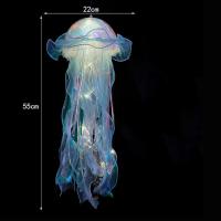 Lámpara De Jalea Multicolor Para Fiesta De Cumpleaños De Mermaid LED Decorativa Para Bodas Y Navidad Luz Nocturna De Forma De Hongo Incluye Baterías - details 8