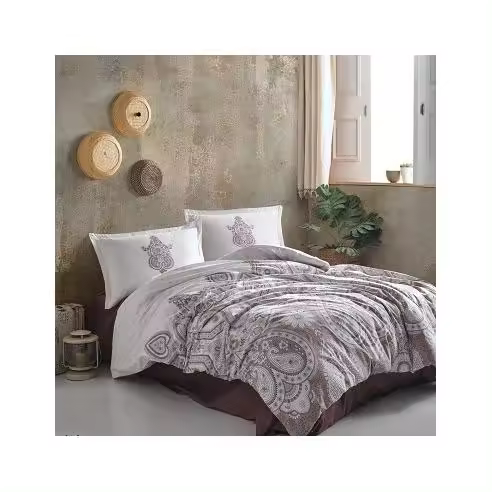 Dhestia Home Funda Nórdica Étnica 100% Algodón Turco Cierre Botones Azkaro Siena - 1