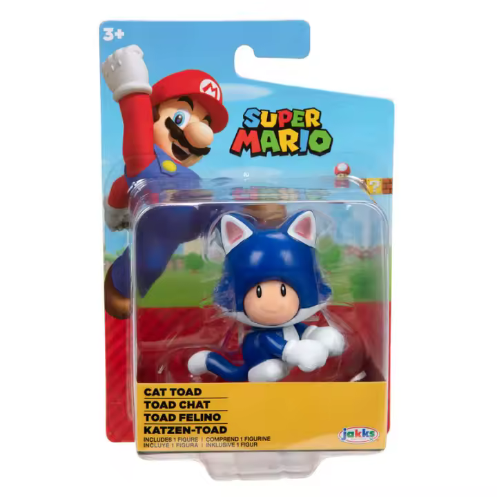 Figura Toad Felino Super Mario Nintendo 6,5cmFigura  Coleccionable - Idea de Regalo- Mercancia Oficial - Juguetes para Niños y Adultos - Movies Fans - Muñeco para Coleccionistas y Exposición - 1