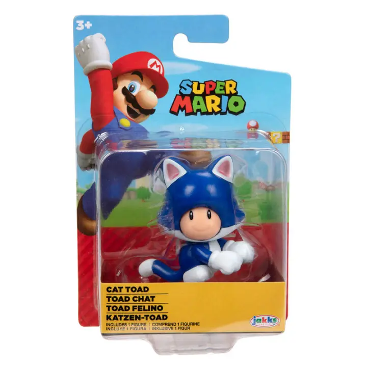 Figura Toad Felino Super Mario Nintendo 6,5cmFigura  Coleccionable - Idea de Regalo- Mercancia Oficial - Juguetes para Niños y Adultos - Movies Fans - Muñeco para Coleccionistas y Exposición - 1