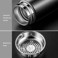Termo De Acero Inoxidable Doble Capa 500ml Taza De Viaje Para Café Y Té Con Infusor De Agua Botella De Agua Para Viajes De Negocios - details 3