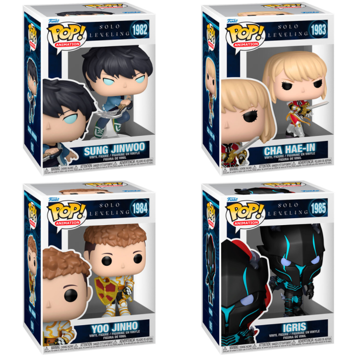 Figurine Anime Solo Leveling - Sung Jinwoo, Cha Hae-In, Igris, Antares, Beru - Statues S-Rank & Katana Aura à Collectionner