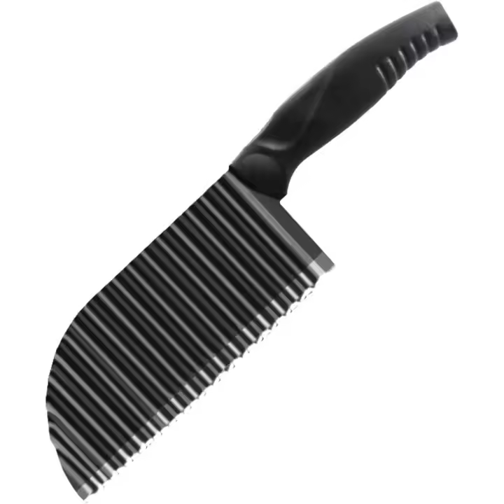 Crinkle Potato Chip Cutter Crinkle Cutting Tool Stainless Steel Wavy Cutting Tool Vegetable Wavy Blade Cutter for Vegetables Potatoes Onions - 1