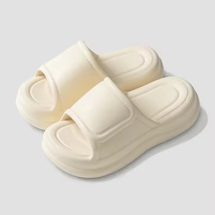 MOV-Zapatillas de suela gruesa que mejoran la altura para mujer para uso al aire libre en verano, versión coreana, informales y versátiles para uso en interiores y hogares, novedad de 2025. - 1