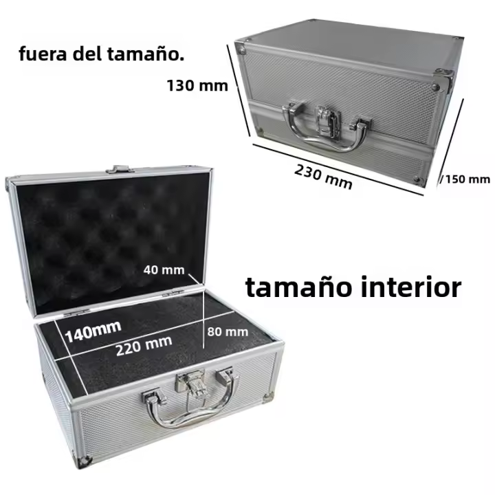 Caja De Herramientas De Aluminio Resistente Organizador Portátil Para Garage Y Herramientas Espacio Grande Para Coche Y Casa - 1