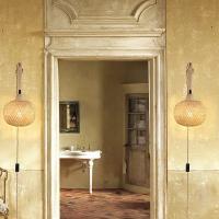 Lámpara De Pared De Bambú Natural Tejido a Mano E27 Candelabros De Rotura En Rattan Iluminación Tradicional Para Habitaciones Decoración De Ambiente - details 10