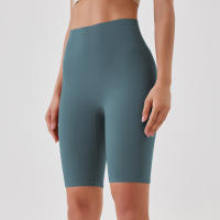 Shorts De Yoga Para Mujer Cintura Alta Transpirables Suaves Y Tensos Leggings De Gimnasio Cortos De Ciclismo Deportivos - details 128