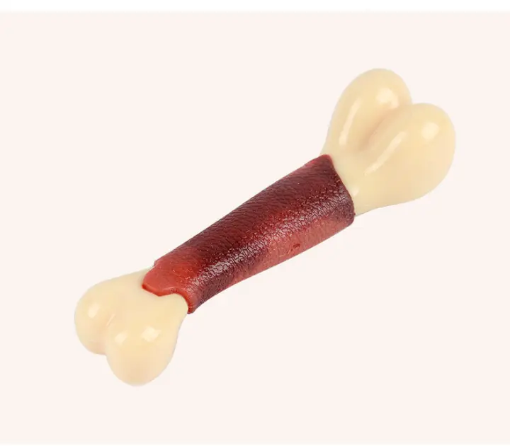 Nueva Juguete Para Morder De Perro Sabor a Carne Resistente Durable Hueso Grande Para Morder Juguete De Masticar Para Mascotas - 1