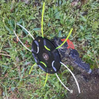 Cabeza De Cortacésped De Acero Reemplazo Gratis Con 4 Líneas Para Gasolina/Litio Herramienta De Jardín Para Eliminar Malezas Y Arbustos - details 6