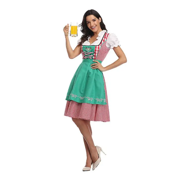 Dirndl vestido alemán Oktoberfest, traje de dama de honor, cerveza bávara, Festival, Fiesta, r - 1