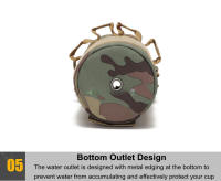 Bolsa Táctica De Agua Para Deportes Al Aire Libre Con Suelto Molle Y Correa De Hombro Portabotella De Nylon Para Viajes Y Caza - details 16