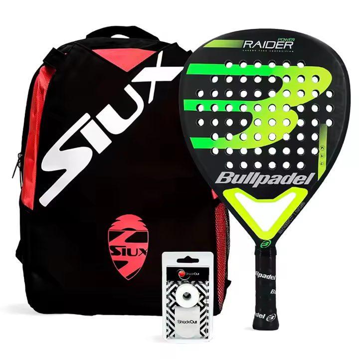 Pack Bullpadel Raider Power Green Mochila Siux Mini - 1