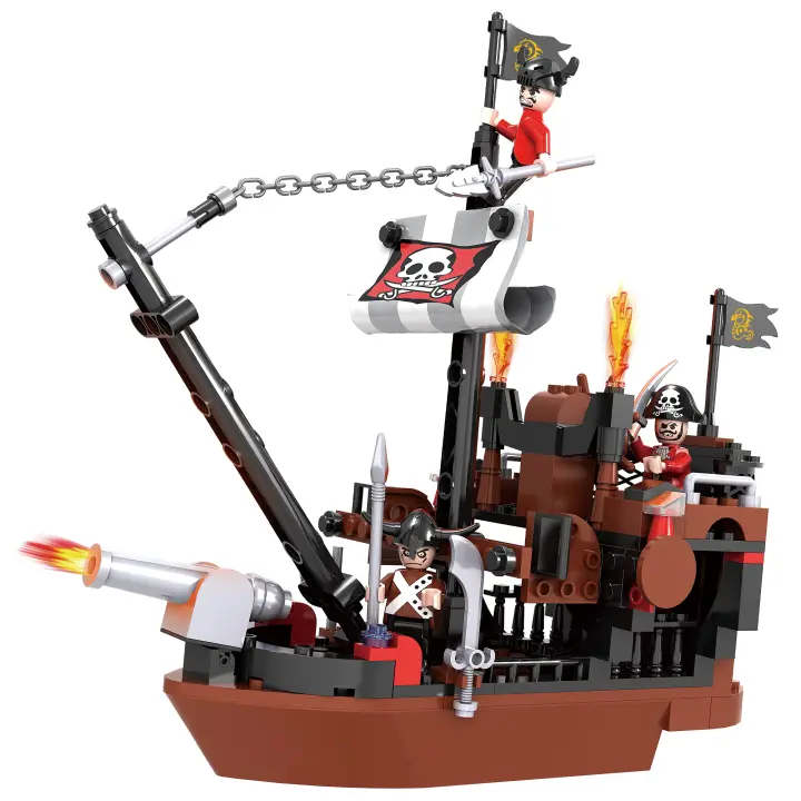 COGO Viking Ship Building Blocks 302 Piezas Modelo De Barco Vikingo Griego Para Niños 6+ Mitos Medievales Nórdicos Barco De Piratas Juguetes Educativos Compatible Con Lego - 1