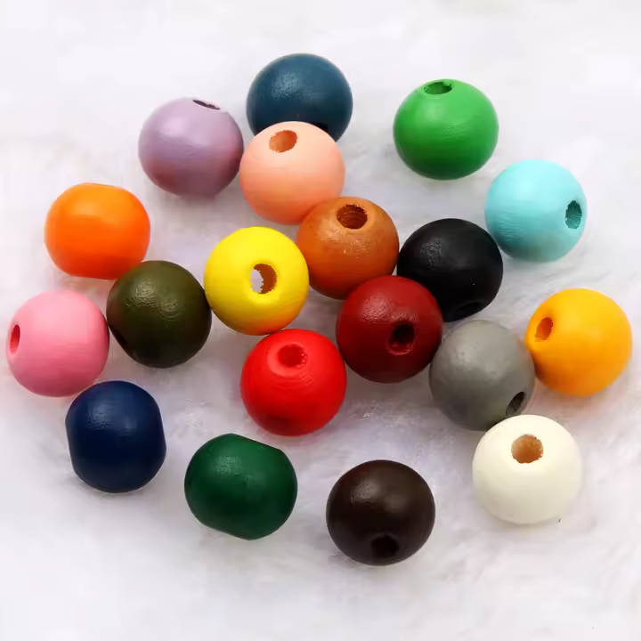 Tachuelas De Maderaredondas Multic Rgbias Para DIY Joyería Pulseras Creatividad Natural Troqueladas Talismán Brújula C173 - 1