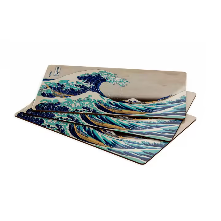 Set 4 salvamanteles la gran ola de kanagawa hokusai - 1