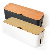 Caja De Almacenamiento Para Cable De Poder Estuche Antipolvo Organizador De Enchufe Para Teléfono Y Tablet Caja De Almacenamiento De Cable De Red Gestor De Cableado Ecológico Moderno - details 2