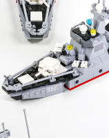 Juguete De Construcción DIY MOC3518-21 Barco Portaaviones Militar Misil Destruidor Submarino Bloques Pequeños Para Niños Modelo De Bloques Compatible Con Lego ABS Sin Batería - details 4