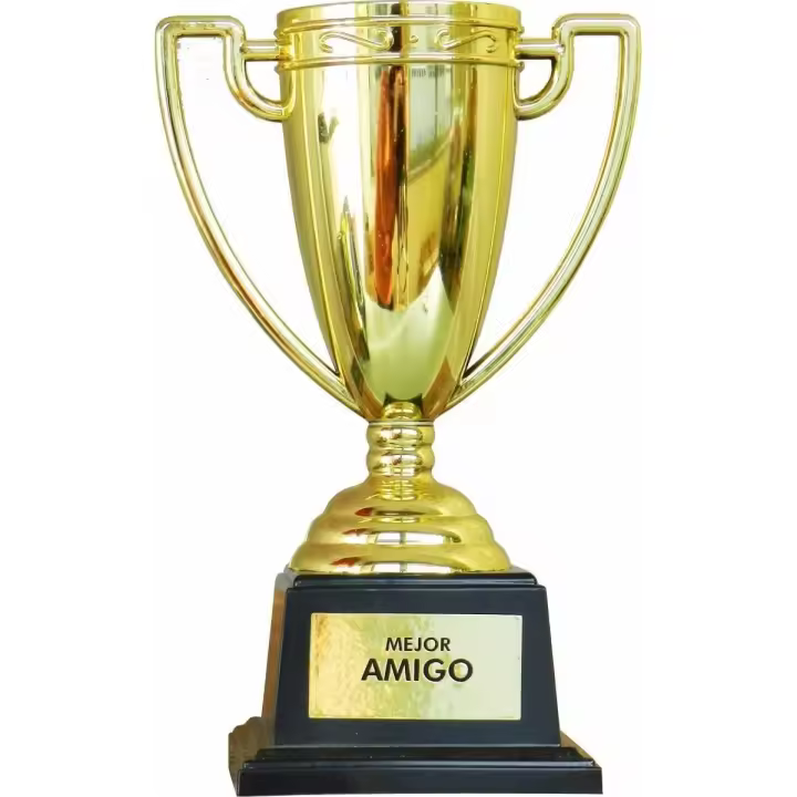 Copa trofeo decorativa 19cm para el "Mejor Amigo" - 1