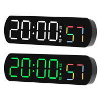 Reloj De Mesa Digital Con Control De Voz Alarma Dual Temporizador Modo Nocturno 12/24H LED Reloj De Pared Para El Despacho - details 8