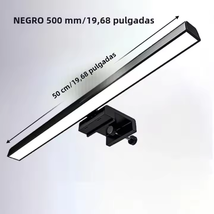Lámpara De Escritorio LED 33/50CM Luz De Pantalla De Computadora Luz De Lectura Cuidado De Los Ojos Regulación Sin Pasos USB Para Laptop - 1