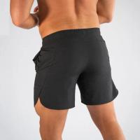 Shorts De Entrenamiento De Verano Para Hombres Quick Dry Sportswear Fitness Running Gym Shorts Sólidos Talla M L XL XXL Colores Negro Azul Blanco Marrón - details 3