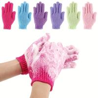 Juego De 3/5/8 Guantes Y Toallas De Nylon Para Exfoliar El Cuerpo Herramientas De Baño Para Mujeres En Clima Frío - details 1