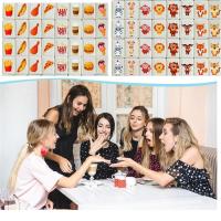 Juego De Partido De Escape Al Lado Del Mar Con 65 Bloques De Mahjong Estilo Cartoon Con Patrón De Alimentos Para Mascotas Y Bolsa Juego Interesante Para Fiestas Y Picnics - details 5