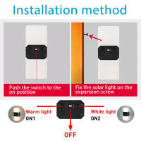 Lámpara De Pared Solar LED IP65 Impermeable Para Jardín Dormitorio Sala De Estar Atril Porche Iluminación De Callejón Y Paisaje - details 3