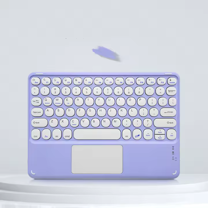Teclado de tableta with Español Trackpad, inalámbrico, recargable, compatible con Bluetooth, teclados magnéticos para iPad, Samsung - 1