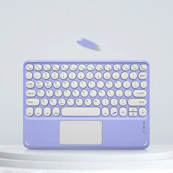 Teclado de tableta with Español Trackpad, inalámbrico, recargable, compatible con Bluetooth, teclados magnéticos para iPad, Samsung - 1