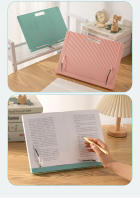 Soporte Ajustable Para Libros Portátil Plegable Organizador Para Música Y Tabla Soporte Para Lectura Con Estante De Recetas - details 9