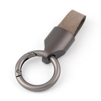 Llavero De Titanio Y Cuero Vacío Llavero De Coche Para Hombre Llavero De Colgante Creativo Accesorio Pequeño EDC Regalo Ideal Para Exteriores - details 4