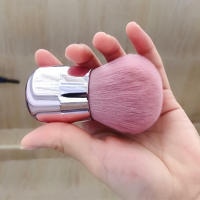 Cepillo De Maquillaje Para Viaje Compatible Con Fundación Rubor Bronzador Y Polvo Material De Aluminio Tamaño Compacto Para Uso En El Vuelo 1 Pieza - details 1