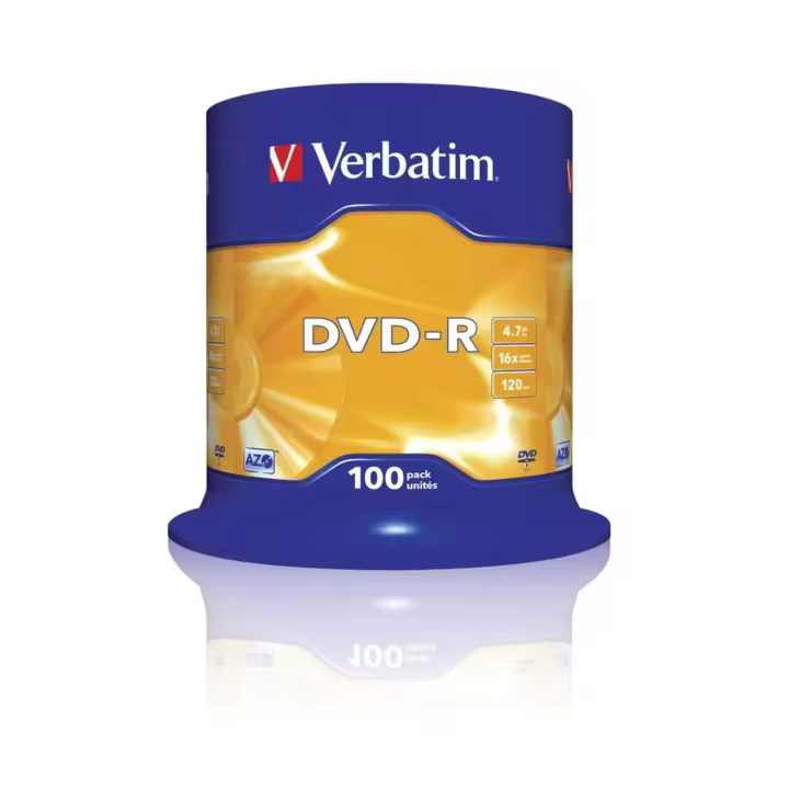DVD-R Verbatim Advanced AZO 16X/ Tarrina-100uds - 1