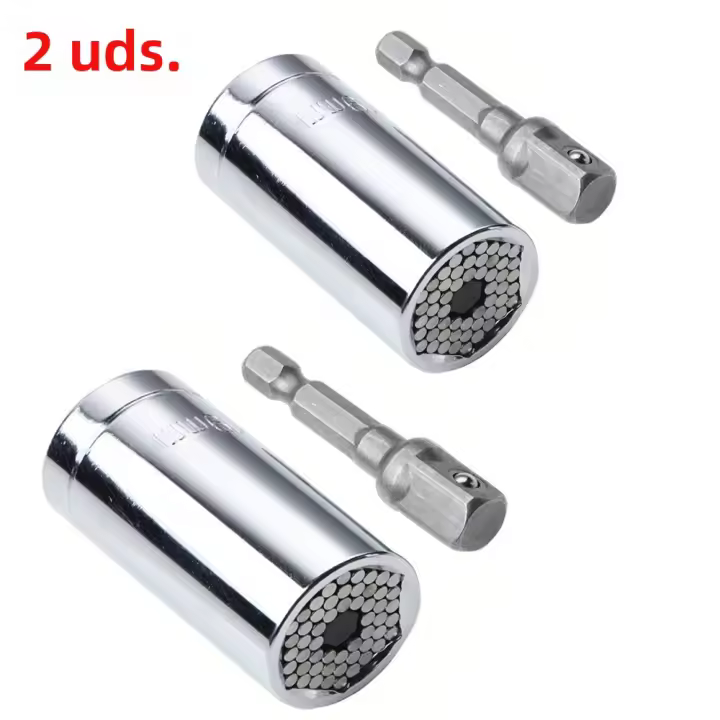 Juego De Cabezas De Destornillador Universal Multifuncional 7-19mm Adaptador De Herramientas Mágicas Para Pernos Y Tornillos Material De Acero Cromo Vanadio - 1