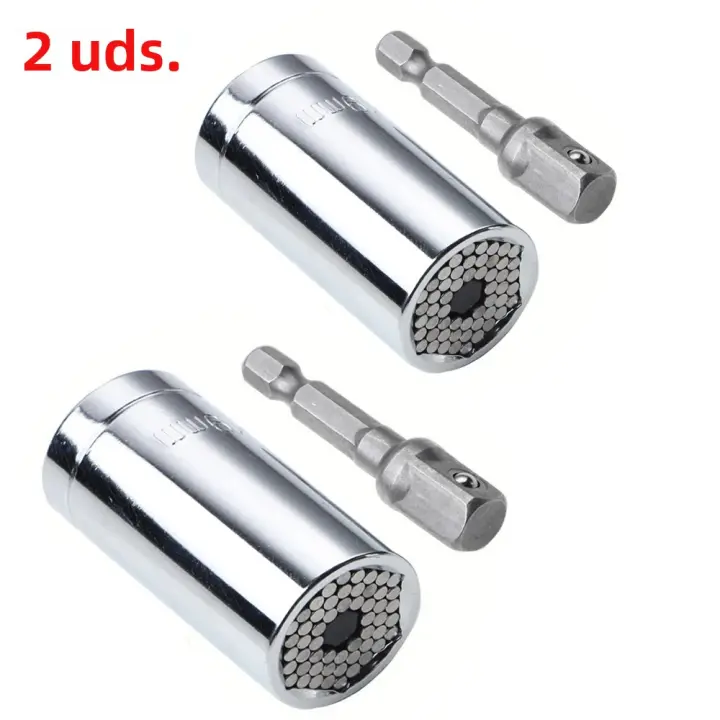 Juego De Cabezas De Destornillador Universal Multifuncional 7-19mm Adaptador De Herramientas Mágicas Para Pernos Y Tornillos Material De Acero Cromo Vanadio - 1
