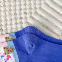 Calcetines Disney Miniso Cinnamoroll Para Mujer Azul De Algodón Peinado Medio Tubo Estilo Lindo Con Perro Dibujos Animados - details 7