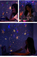 Lámpara De Noche Proyector De Cielo Estrellado Luz Decorativa Para Bebé Rotatoria De Luna Y Galaxia Para Decoración De Dormitorio Infantil - details 10