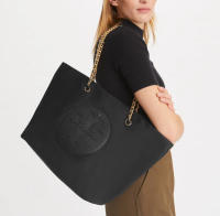 TORY BURCH Chain Tote Bolso de hombre Negro - details 3